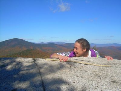Courtney on the mountain
